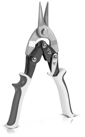 STAHLWERK Blechschere gerader Schnitt Profi-Metallschere, Blechschneider, Metallschneider zum professionellen Schneiden von Metallblechen