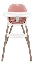 Graco Presti 3-in-1 Highchair (6 Months to Approx. 27.3kg/6 Years), Lightweight at 4.75kg, Compact fold, Easily Portable, 3 Different Modes for Longevity, Dusty Rose Fashion