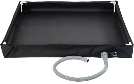 Piatto doccia portatile da campeggio, base pieghevole con tubo di drenaggio, tappetino da bagno impermeabile per esterni, per camper, escursioni, tende da sole, gite in tenda