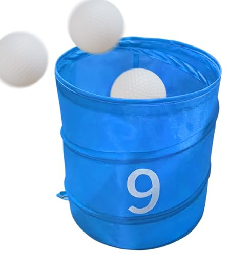 Qfdiwr Balde De Juego De Golf para Jardín,Cubo Plegable para Juego De Golf En Jardín - Equipo Deportivo Portátil para Bolas En Césped Parque Playa Patio