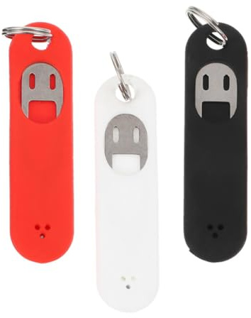 SWETRACE Set 3 Pezzi Ago per Rimozione Sim in Metallo Inossidabile con Custodia in Silicone per Protezione e Riduzione Danni, Accessorio con Portachiavi per Smartphone