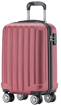 BEIBYE Handgepäck Koffer 55x35x20 cm, Hartschalenkoffer mit TSA Schloss & 360° Rollen, Leichter Kabinenkoffer aus ABS, Airline Approved Carry-On Trolley für Lufthansa, KLM, Air France, Weinrot