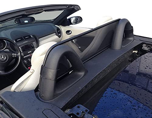 Aperta Filet Coupe-Vent Compatible avec Mercedes-Benz SLK R171 Noir Filet Anti-remous 100% sur Mesure OEM Qualité Windschott fabriqué aux Pays-Bas