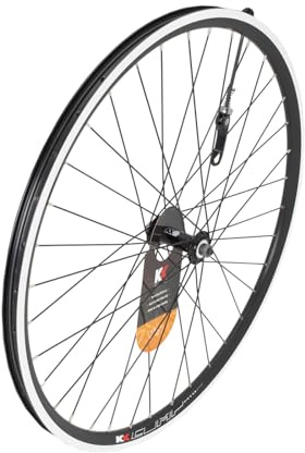 HBR KX-hjul: MTB 27,5 650B dubbelvägg Q/R hjul fälgbroms i svart (fram) – svart – 27,5 tum