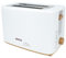 JOCCA - Toaster mit 2 Scheiben, Nature-Linie Toaster / 7 Toaststufen/Auftauen, Aufwärmen und Abbrechen/Krümelsammeln/breite Schlitze für verschiedene Brotsorten, Gebäck (weiß)