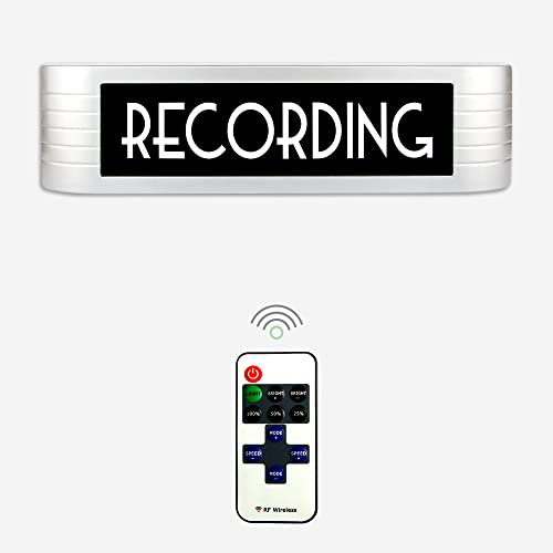 COMSUKI Recording Led Sign Light,Personalized Studio Office Sign,Music Studio Decoration,Broadcast Warning Sign Finished