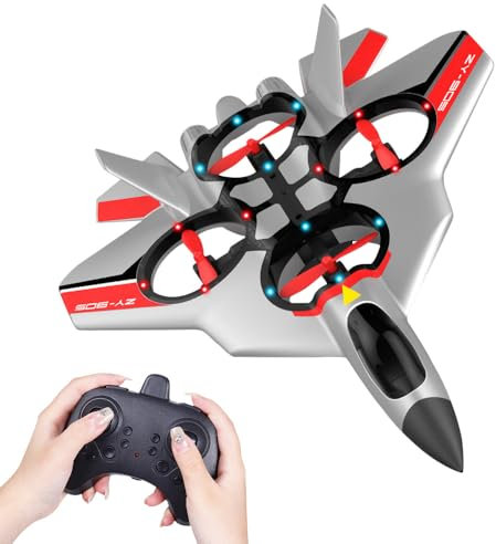 DAJASD RC-Flugzeug, 2.4GHz SU57 Fernsteuerbares Flugzeug mit 6-Achsen Gyro-Stabilisator, RC-Spielzeug Unterstützt Vertikales Starten und Landen für Anfänger, Kinder und Erwachsene