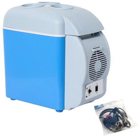 Elektrische Kühlbox – Zwei-Modus-Einheit, tragbares Reiseetui | 7,5 l isolierte Box mit leisem Betrieb und Wärmeregulierung, ideal für Büro, Campin