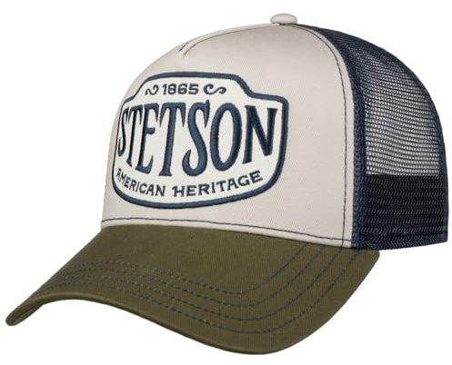 Stetson American Heritage 1865 Trucker Cap Chino Twill Mesh Back Unisex Spring Summer