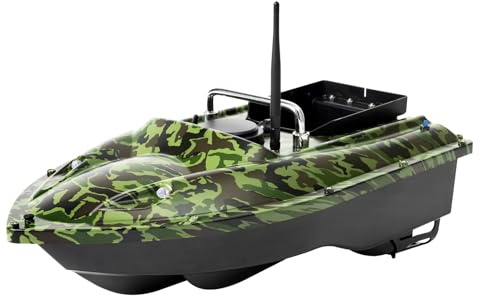 HZXXZY Barco de alimentación,Baterías de gran capacidad bote de alimentación,Control remoto de 500 m, embudo de carga de 1,5 kg. Resistente al viento y a las olas, con bolso. Proporcionar antenas