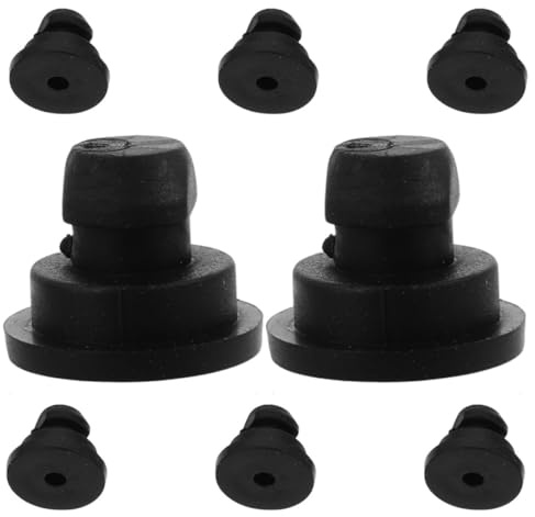 PRETYZOOM 8 Piezas Patas de Goma para Olla Arrocera y Electrodomésticos de Cocina, Accesorio Resistente y Fácil de Limpiar, Color Negro, Diseño Simple y Elegante para Uso en Cocina