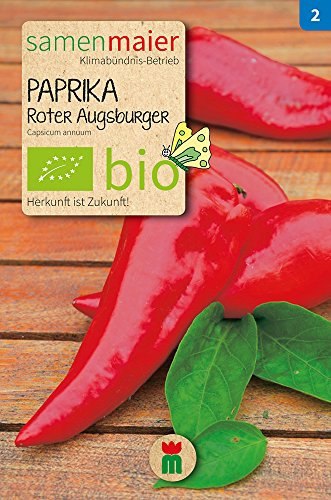 Samen Maier 820 Paprika Roter Augsburger (Bio-Paprikasamen)
