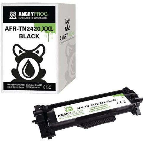 Angry Frog XXL Toner kompatibel MIT CHIP für Brother TN-2420 TN-2410 TN2420 HL-L2310D/2350DW/2357DW/2370DN/2375DW DCP-L2510D/2530DW DCP-L2537DW/2550DN MFC-L2710DN/2710DW/2730DW/2750DW- 6000 Seiten