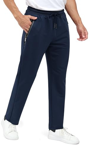 Csqtongan Joggingbyxor herr bomull sportbyxor långa sportbyxor träningsbyxor löparbyxor joggingbyxor sweatpants byxor med elastiskt band för män