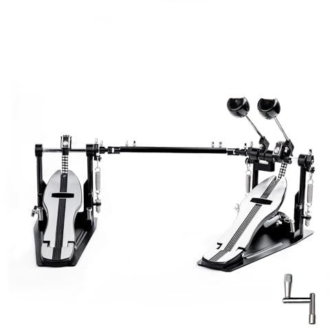 VAISOENY Double Bass Drum Pedal, Double Chain Kick Drum Pedal (V-SZ11)