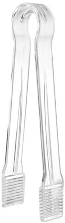 Efficient Tool Gst672 - Pinzas de hielo de plástico versátiles para manejar el hielo sin esfuerzo, duplicando el frío en tus bebidas de verano (transparente, 16 x 3,5 x 1,6 cm)