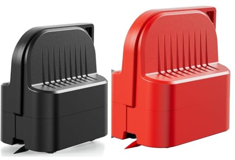 Booso 2 Cortadores de Papel de Regalo, Cortador de Papel de Regalo, 4 Ruedas, Herramienta Compacta para Cortar Rollos de Papel, Color Negro y Rojo