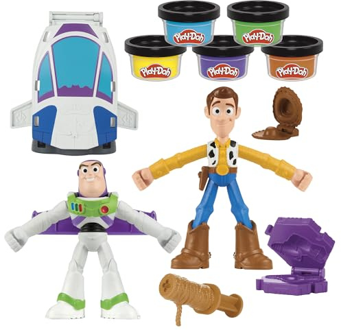 Play-Doh Toy Story Space Creations-lekset, pyssel, Disney-leksaker för barn från 4 år