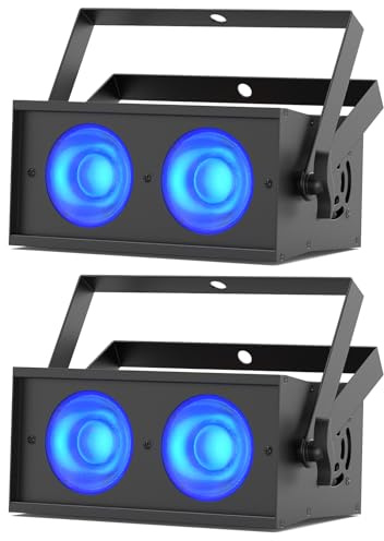 2 st 150 W par LED COB-spotlights RGBW discoljus 8CH scenljus för bröllop jul bar belysning