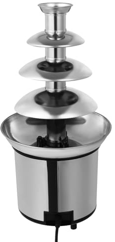 1,8 L Cioccolato Fontana Macchina Cioccolato Elettrico Fontana di Cioccolato Fontana di Cioccolato Caldo Commerciale Torre 4 Piani per Caffè, Alberghi, Negozi di Latte
