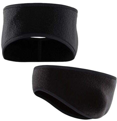 2 Pcs Diadema Deportiva, Cinta para Pelo Invierno, Calentador de Orejas Térmico, Diademas Orejeras para Mujeres y Hombres, para Correr, Senderismo, Ciclismo y Motociclismo