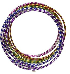 FlickBuyz Glitter Hula Hoops – Multicolor Hula Hoop Ring – Lightweight Hula Hoop Rings, 50 cm 60 cm 70cm Hoops Ideal for Weight Loss, Party Games, Dance, Fitness