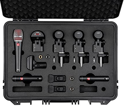 SE ELECTRONICS - V Pack Arena Feat. V Kick 3 V Beat W/Clamps V7 X Pair of SE8 with Case