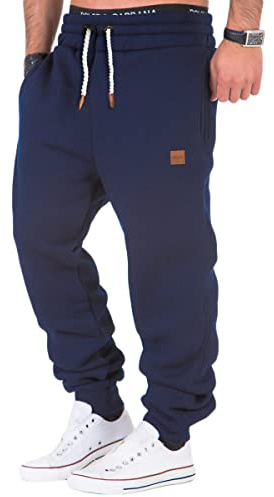 REPUBLIX Herren Sporthose Jogger Jogginghose Sweatpants Trainingshose R-0053 Navyblau 3XL
