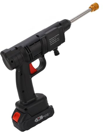 Lavadora de Alta Presión Inalámbrica Batería de Litio Portátil para Coche Limpieza Pisos Exterior Terraza Patio Multifuncional