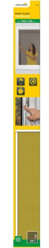 Schellenberg 70470 Fliegengitter Fenster Easy Click mit Fiberglasgewebe ohne bohren, einfaches Einklicken des Insektenschutz Gewebes, Fliegennetz problemlos austauschbar, 100 x 120 cm, weiß