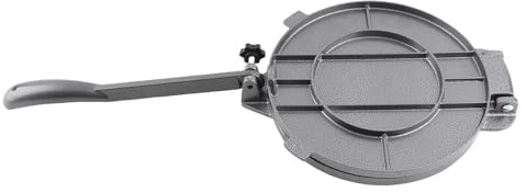 banapoy Tortilla Press, Aluminum Large Manual Corn Tortilla Maker Taco Flour Dough Presser, Mexican Tortilla Press for Patacones Rotis Empanadas Pizza Pie Patty (20cm Black)
