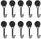 Magnetic Hooks, 10 Pack Strong Magnetic Hooks Holds 3kg,Swivel Swing Neodymium Magnet Hook for Offices, Warehouses, Bedrooms and More