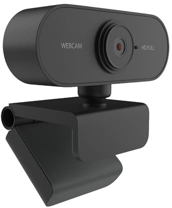 INDOTEAM Full HD 1080P Webcam with Microphone - USB Camera for PC and Laptop Mac - Plug and Play HD Web Camera