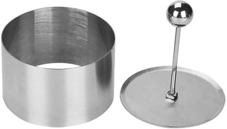 GRIRIW Stampo Per Onigiri Rotondo e Polpette Di Riso in Acciaio Resistente, Stampo Per Tiramisù e Sushi, Utensile Da Cucina Versatile e Riutilizzabile, Per Preparazioni Fatte in Casa