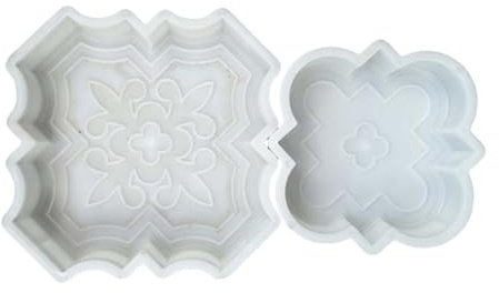 2 modelli di mattoni per prato, parco e fai da te, accessorio leggero, multiuso, per pavimentazione in pietra, riutilizzabile, per patio, giardino, vialetto, modelli in mattoni (20,5 cm e 26 cm)