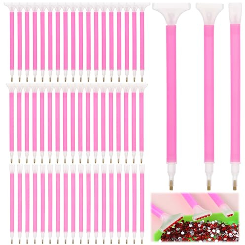 54Pack 5D Embroidery Art Pens Diamond Art Painting Pens Tool with 3 Drill Sizes, Efficient Correction Diamond Pen for DIY Rhinestone Painting Crafts Making