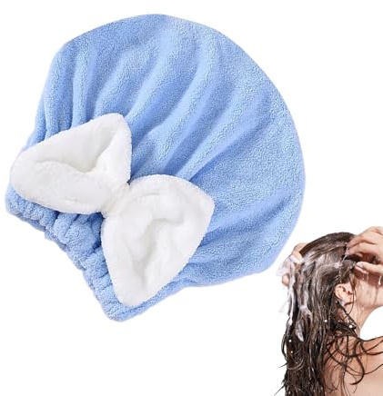 Lunaobrik Wickeltücher für Haare, schnell trocknend, Anti-Frizz mit Anti-Wickeltüchern zum Trocknen, für langes Haar, kurzes lockiges Haar für Frauen Mädchen für Badezimmer Dusche