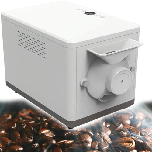 JMOUZHG Macchina per tostare caffè, Tostatori di caffè Domestici, Macchina elettrica per tostare i Chicchi di caffè, Temperatura Regolabile 100-250℃