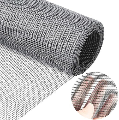 Mosquiteras para Ventanas, Tela Mosquitera por Metros, Tela Mosquitera Ajustable, Mosquitera Enrollable Ventana, Fibra de Vidrio Mosquitera Ventana de Insectos de la Protección (Gris, 150x300cm)