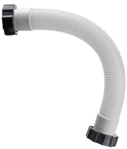 UTTASU Intex 40,6 cm (16 tum) sandfilter, sammankopplingsslang, 3,8 cm (1,5 tum) diameter, läckagesäker polyetylen poolslang för Intex Soft-Sided Pools, för modeller 11388, 11535, 26371EH, 28647EG,