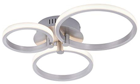 LeuchtenDirekt LED Deckenleuchte JOHANNA, stahl, 1xLED-Board/4,5W/3000K + 1xLED-Board/ 6W/3000K, Innenleuchte, IP20, 12110-55