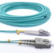 Elfcam® - 100m LWL Glasfaser-Kabel OM3 SC/UPC auf LC/UPC Stecker, Multimode Duplex 50/125um Patchkabel LSZH Lichtwellenleiter, 100 Meter