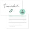 Things of Happiness Blanko Terminkarten (50 Stück) im schlichten Design | Terminkarte für Nagelstudio, Friseur, Massage, Kosmetik, Physiotherapeut (Terminkarte Eucalyptus)