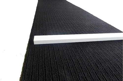 Dartix 9992500763 Dartteppich 66 x 280 cm schwarz Steeldart Dartmatte hochwertig robust mit hoher Oche (66x280 cm)