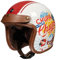 BOSERMEM Retro-Motorradhelm, ECE 22.06 Zertifizierter Offener Helm. Das Futter Ist Belüftet Und Atmungsaktiv. Geeignet Für Cruiser, Roller, Scooter-Helm Und Mopeds(weißer Pop, XXL=61-63cm)