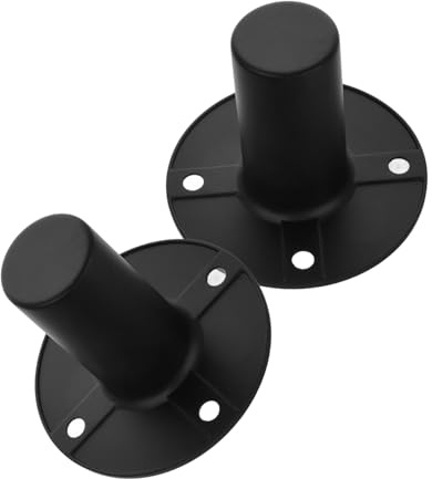 OSALADI 2 Piezas Base De Soporte Para Altavoz De Escenario Accesorio De Metal Para Altavoz Pedestal Para Soporte Metálico Para Kit De Diy Instalación Escenario o Interior