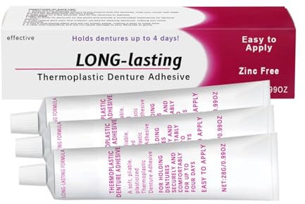 Thermoplastic Denture Adhesives Denture Adhesives Strong Secure Dentures To Improve Comfort And Reduce Gum (3pc)