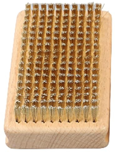 Cepillo encerado de latón, nailon, crin de caballo, mango de madera, cera de snowboard, accesorios de mantenimiento, cera fácil de usar