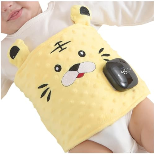 New Generation Baby Colic and Gas Relief - Baby Heating/Vibrating Tummy Wrap,Slight Vibration and Gentle Heat Relief of Upset Stomach and Helps Baby Fall Asleep