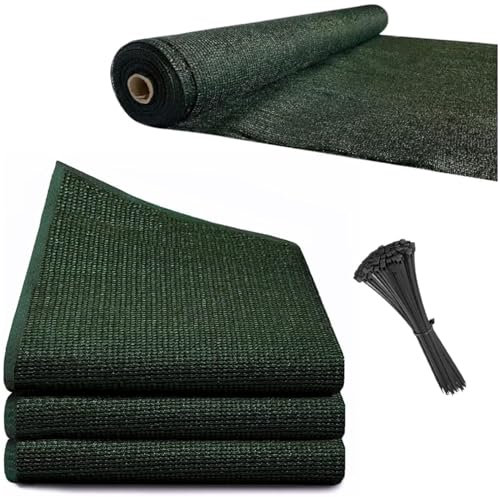 Viceree Brise Vue Jardin Vert 1 X 25 Metres +100 Colliers De Serrage Bache De Protection Exterieur pour Cloture De Jardin, Brise Vue Privacy 80%, Brise Vue Balcon Resistant Aux Intemperies